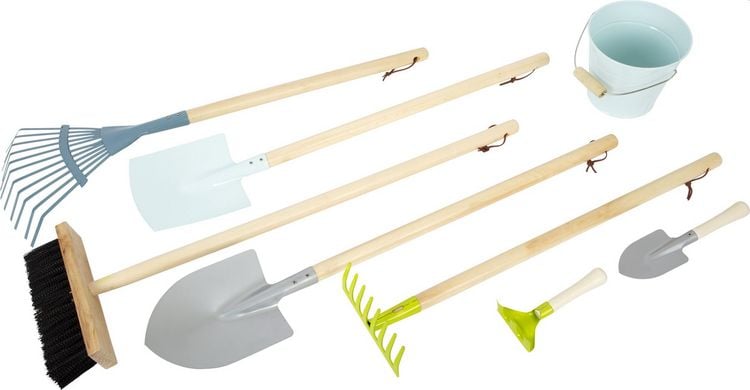 Produktbild: small foot 11883 - Gro&szlig;es Gartenwerkzeug-Set, 8-teilig