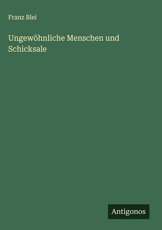 Produktbild: Ungew&ouml;hnliche Menschen und Schicksale