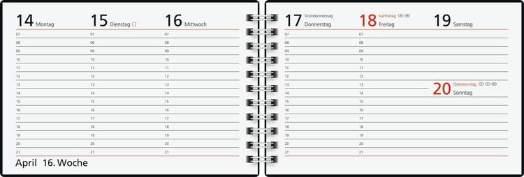 Produktbild: rido/id&eacute; 7017107027 Taschenkalender Mod. Septimus 2027 A6 quer, Papier, blau
