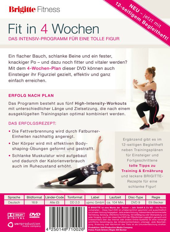 Produktbild: Brigitte - Fit in 4 Wochen - Das Intensiv-Programm f&uuml;r eine tolle Figur