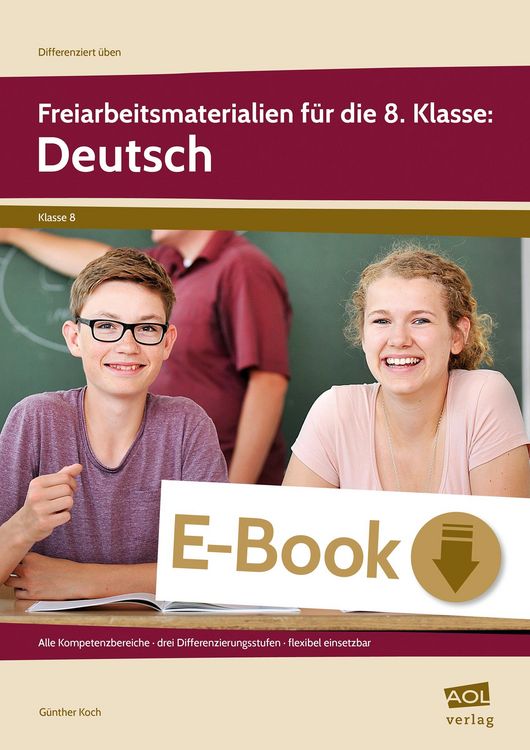 Produktbild: Freiarbeitsmaterialien f&uuml;r die 8. Klasse: Deutsch
