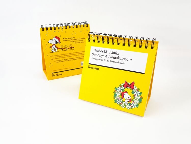 Produktbild: Snoopys Adventskalender. 24 Postkarten f&uuml;r die Weihnachtszeit (Advents-Postkartenaufsteller)