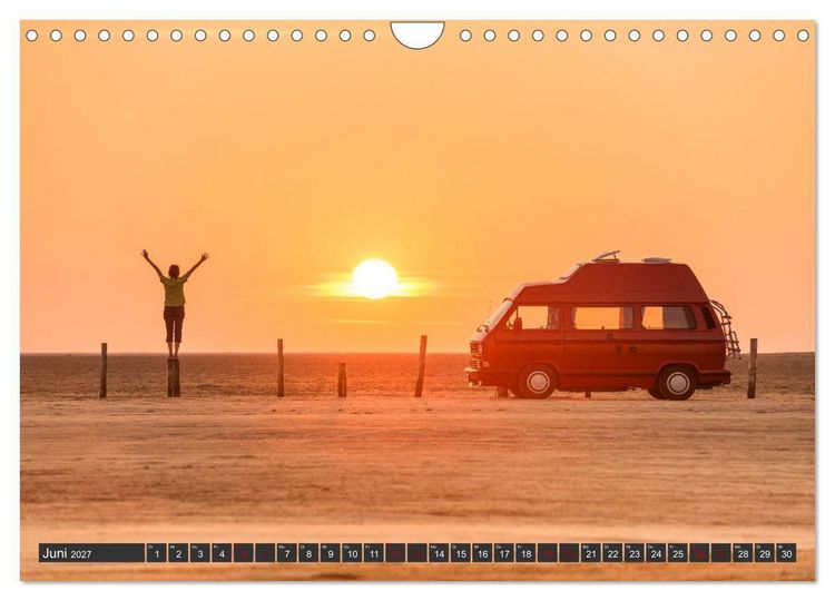 Produktbild: Vanlife - Gl&uuml;cklich auf vier R&auml;dern (Wandkalender 2027 DIN A4 quer), CALVENDO Monatskalender