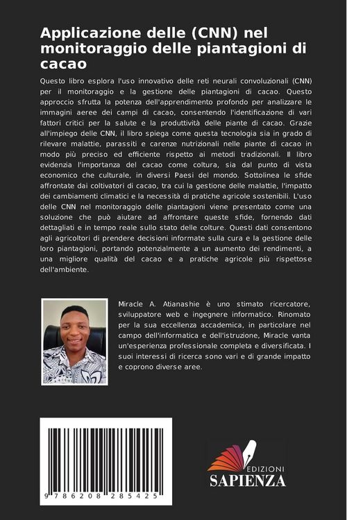 Produktbild: Applicazione delle (CNN) nel monitoraggio delle piantagioni di cacao