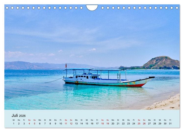 Produktbild: Indonesien - Die kleinen Sundainseln (Wandkalender 2026 DIN A4 quer), CALVENDO Monatskalender
