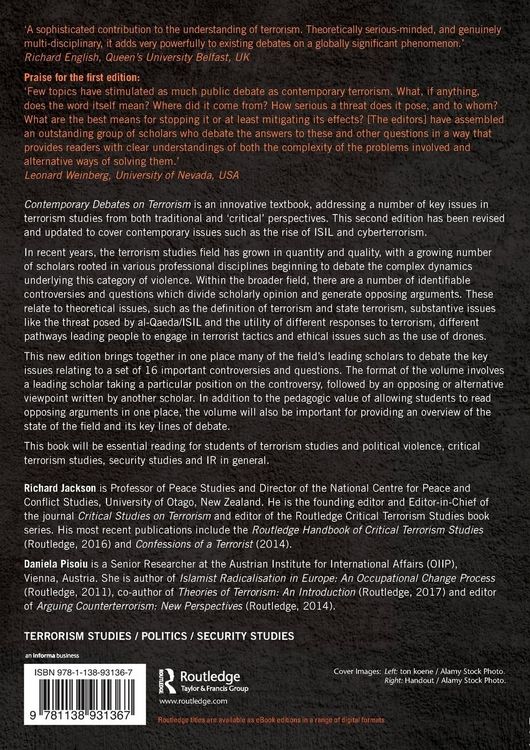 Produktbild: Contemporary Debates on Terrorism