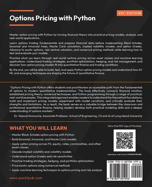 Produktbild: Options Pricing with Python