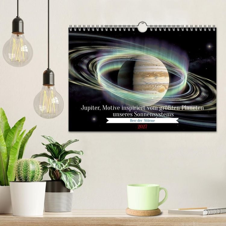 Produktbild: Jupiter, Motive inspiriert vom gr&ouml;&szlig;ten Planeten unseres Sonnensystems (Wandkalender 2027 DIN A4 quer), CALVENDO Monatskalender