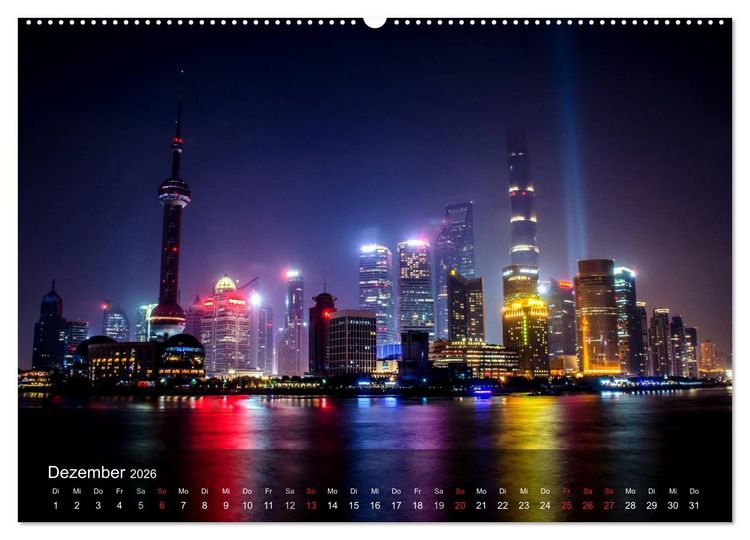 Produktbild: Shanghai - faszinierende Facetten (Wandkalender 2026 DIN A2 quer), CALVENDO Monatskalender