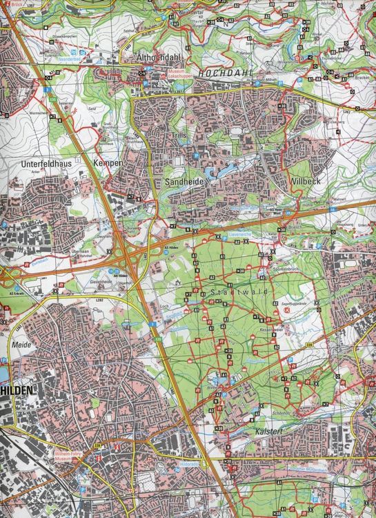 Produktbild: NRW Wanderkarte 48 Solingen, Remscheid, Hilden, Burscheid, Wermelskirchen 1 : 25 000