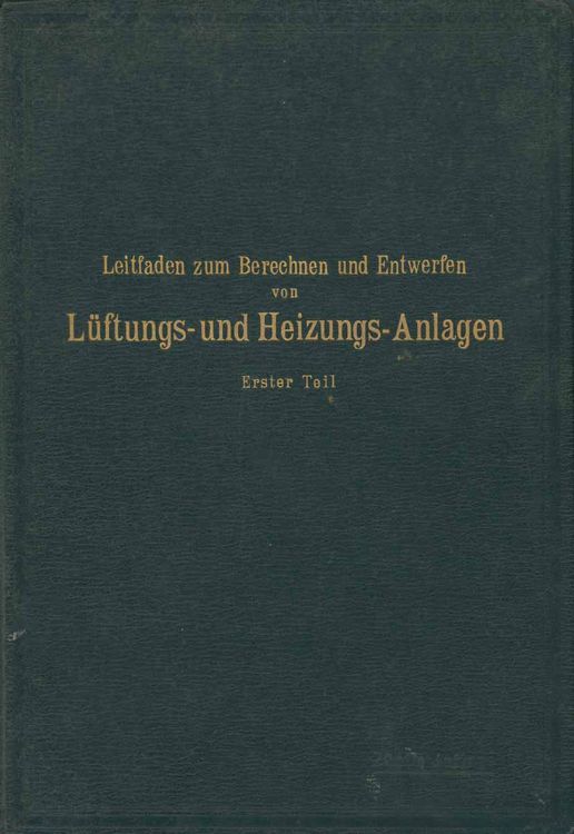 Produktbild: Leitfaden zum Berechnen und Entwerfen von L&auml;ftungs- und Heizungs-Anlagen