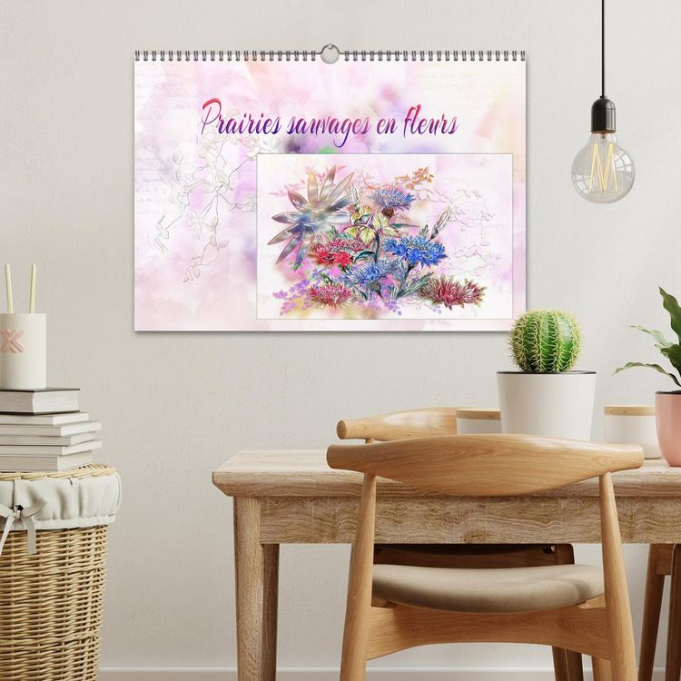 Produktbild: Prairies sauvages en fleurs (Calendrier mural 2026 DIN A3 vertical), CALVENDO calendrier mensuel