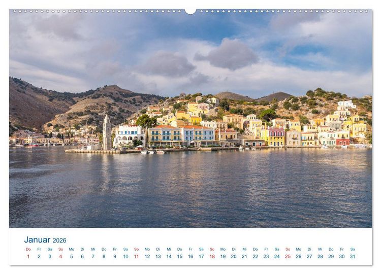 Produktbild: Symi 2026, Perle der &Auml;g&auml;is (hochwertiger Premium Wandkalender 2026 DIN A2 quer), Kunstdruck in Hochglanz