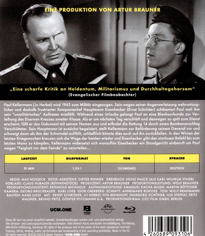 Produktbild: Der Hauptmann und sein Held - Kinofassung (in HD neu abgetastet)