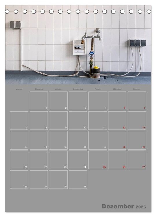 Produktbild: Brandgef&auml;hrliche elektrische Anlagen (Tischkalender 2026 DIN A5 hoch), CALVENDO Monatskalender