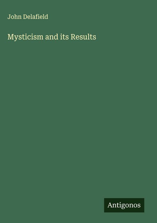 Produktbild: Mysticism and its Results