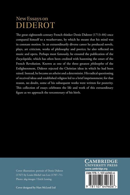 Produktbild: New Essays on Diderot