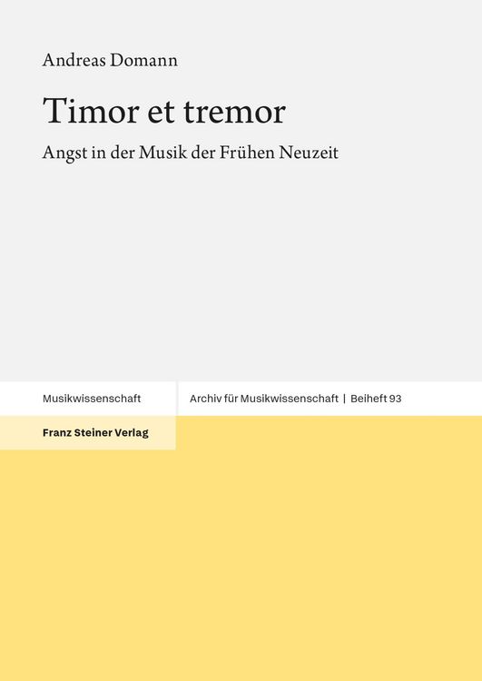 Produktbild: Timor et tremor