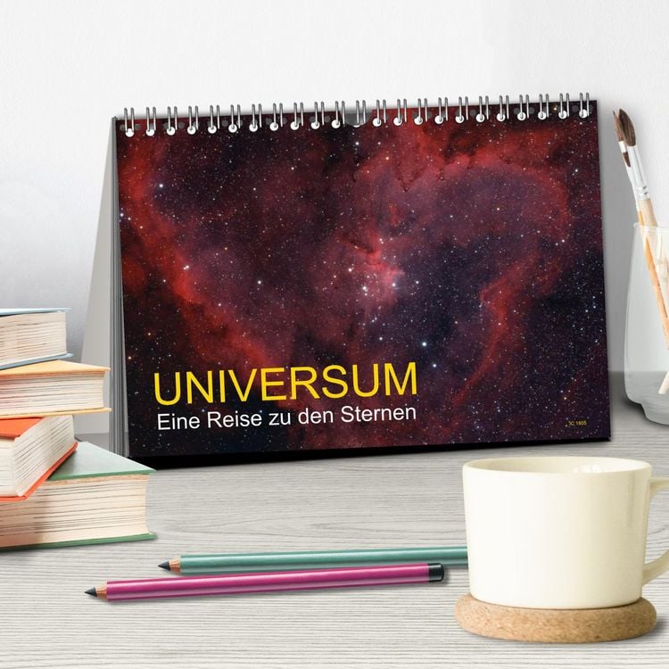 Produktbild: Universum - Eine Reise zu den Sternen (Tischkalender 2026 DIN A5 quer), CALVENDO Monatskalender