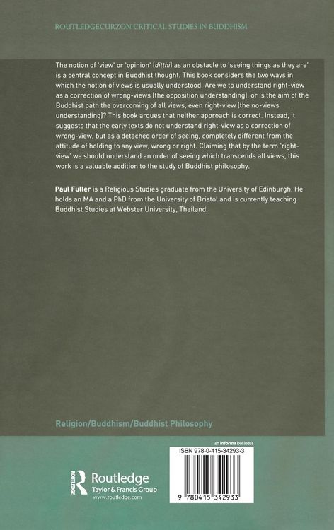 Produktbild: The Notion of Ditthi in Theravada Buddhism