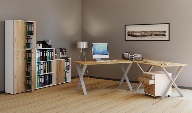 Produktbild: X Schreibtisch Eckschreibtisch L Form 190x190x80