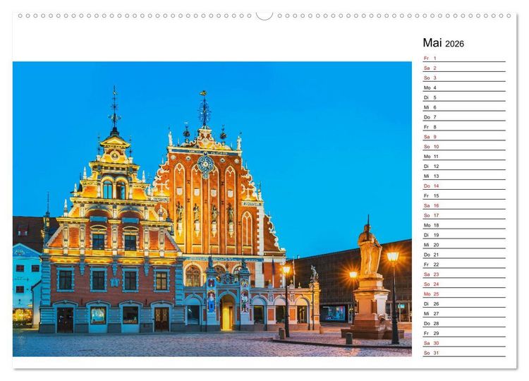 Produktbild: Entdeckungen im Baltikum (Wandkalender 2026 DIN A2 quer), CALVENDO Monatskalender