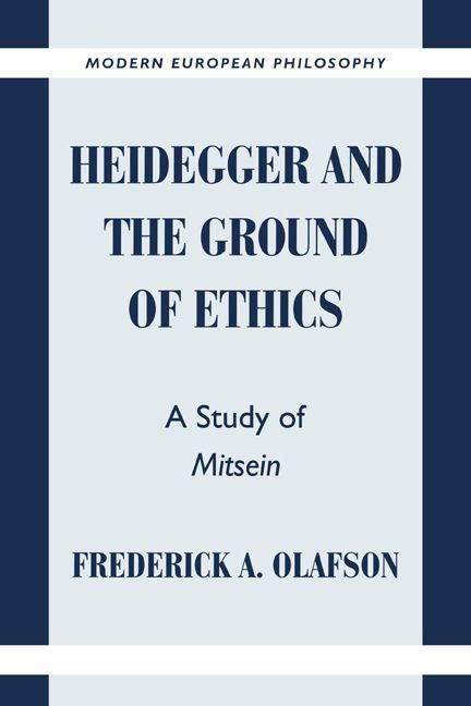 Produktbild: Heidegger and the Ground of Ethics