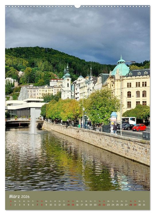 Produktbild: Karlsbad - pr&auml;chtig und elegant (Wandkalender 2026 DIN A2 hoch), CALVENDO Monatskalender