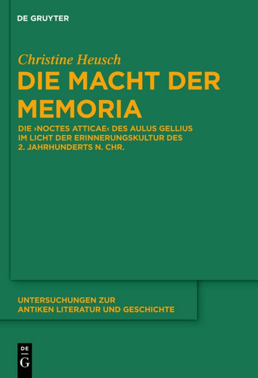 Produktbild: Die Macht der memoria