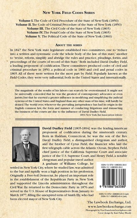 Produktbild: The Civil Code of the State of New York