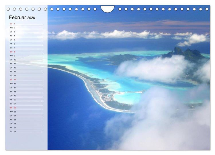 Produktbild: S&uuml;dseetr&auml;ume. Paradiese im Pazifik (Wandkalender 2026 DIN A4 quer), CALVENDO Monatskalender