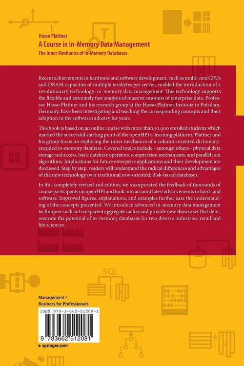 Produktbild: A Course in In-Memory Data Management