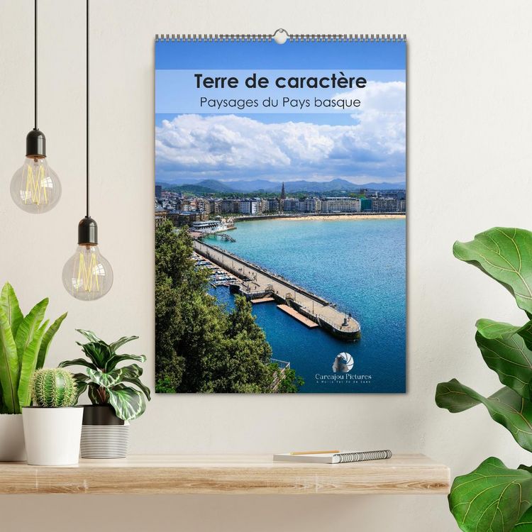 Produktbild: Terre de caract&egrave;re - Paysages du Pays basque (Calendrier mural 2026 DIN A2 horizontal), CALVENDO calendrier mensuel