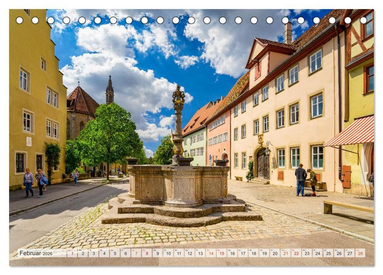 Produktbild: Rothenburg ob der Tauber Impressionen (Tischkalender 2026 DIN A5 quer), CALVENDO Monatskalender
