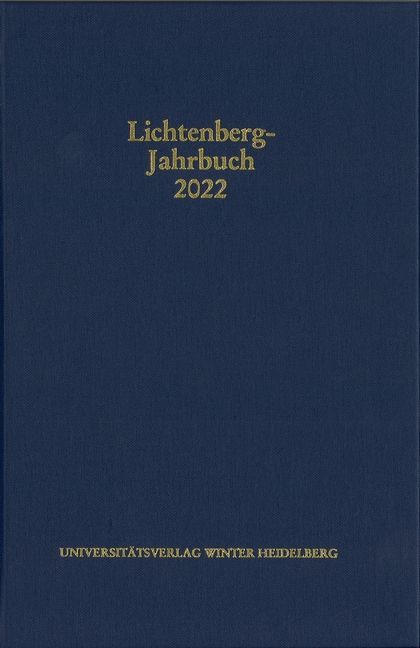 Produktbild: Lichtenberg-Jahrbuch 2022