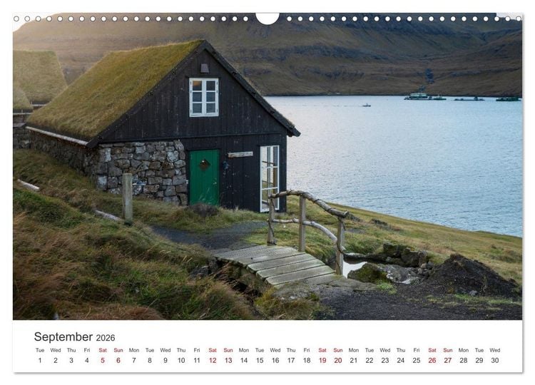 Produktbild: Autumn light at Faroe island (Wall Calendar 2026 DIN A3 landscape), CALVENDO 12 Month Wall Calendar
