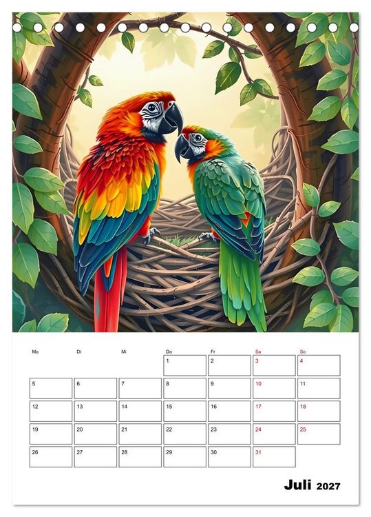 Produktbild: Die leisen Stimmen der Tiere (Tischkalender 2027 DIN A5 hoch), CALVENDO Monatskalender