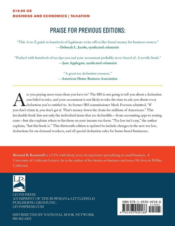 Produktbild: 475 Tax Deductions for Businesses and Self-Employed Individuals