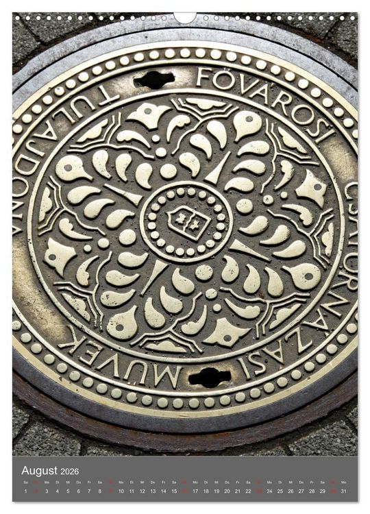 Produktbild: Gullydeckel (Wandkalender 2026 DIN A3 hoch), CALVENDO Monatskalender