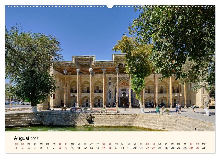 Produktbild: Zentralasien - Entlang der alten Seidenstra&szlig;e (hochwertiger Premium Wandkalender 2026 DIN A2 quer), Kunstdruck in Hochglanz