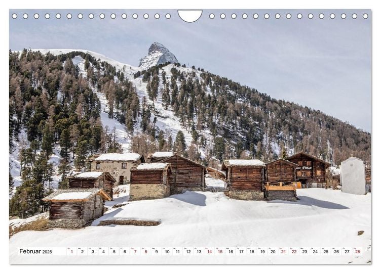 Produktbild: Matterhorn - Eiger, M&ouml;nch und Jungfrau: Rund um die zeitlosen Gipfel (Wandkalender 2026 DIN A4 quer), CALVENDO Monatskalender