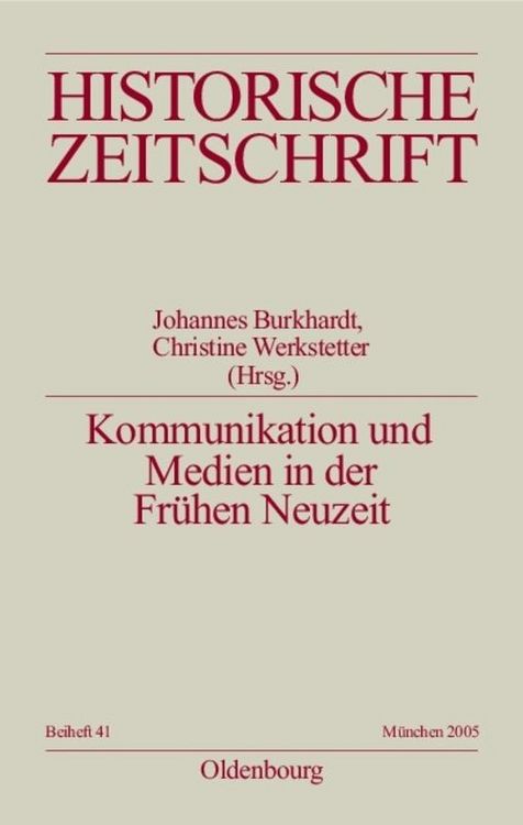 Produktbild: Kommunikation und Medien in der Fr&uuml;hen Neuzeit