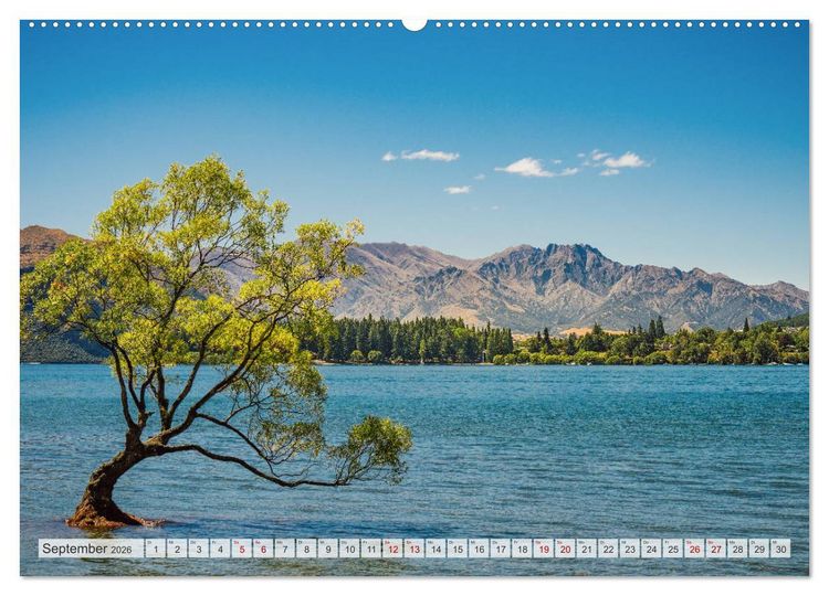 Produktbild: Neuseeland - Am Ende der Welt (hochwertiger Premium Wandkalender 2026 DIN A2 quer), Kunstdruck in Hochglanz