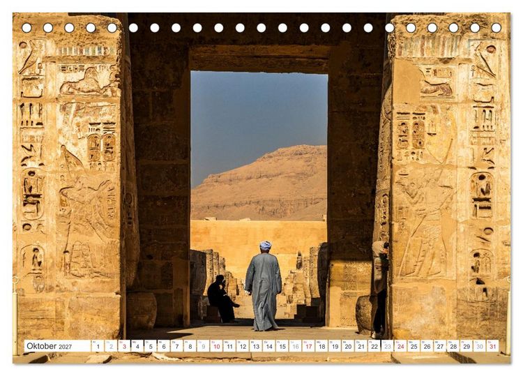 Produktbild: &Auml;gypten - Karnak, die thebanische Nekropole und Luxor (Tischkalender 2027 DIN A5 quer), CALVENDO Monatskalender