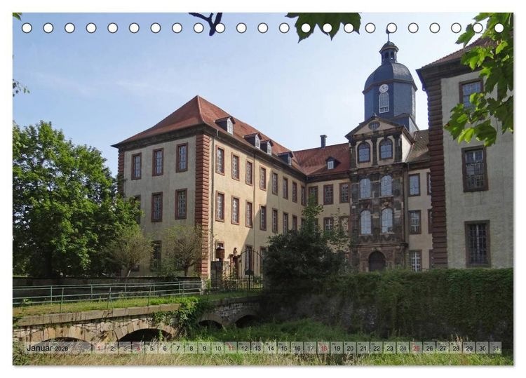 Produktbild: Wunderbares Th&uuml;ringen - Schl&ouml;sschen (Tischkalender 2026 DIN A5 quer), CALVENDO Monatskalender