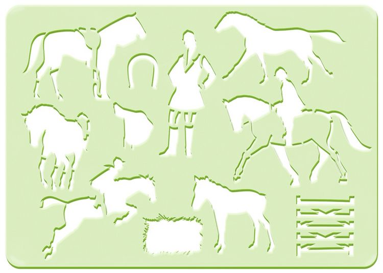 Produktbild: Mal-Schablonen-Set 1 ("M&auml;dchen")