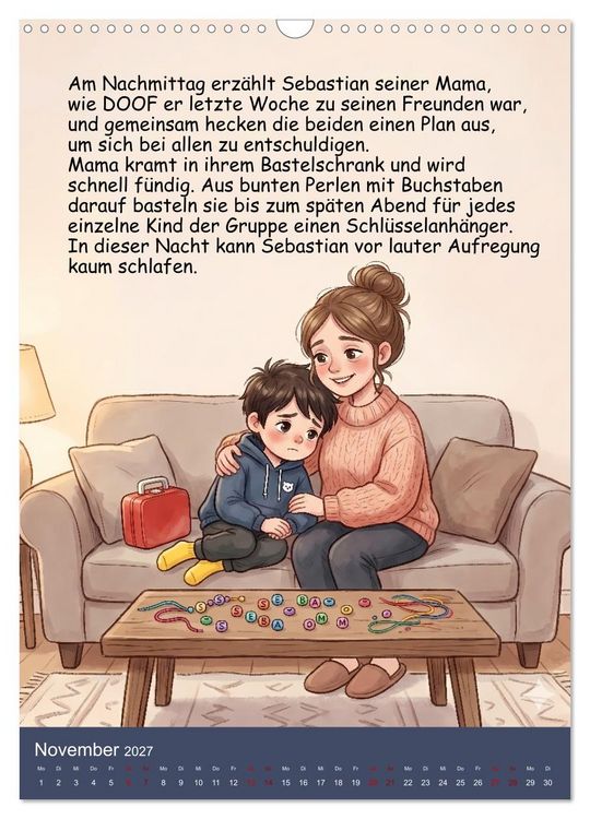Produktbild: Sebastian - der nicht teilen wollte (Wandkalender 2027 DIN A3 hoch), CALVENDO Monatskalender