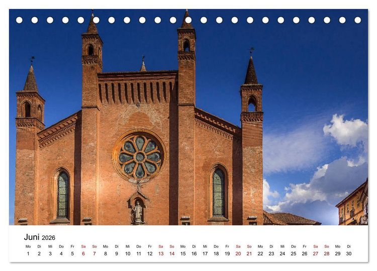 Produktbild: Piemont und Turin (Tischkalender 2026 DIN A5 quer), CALVENDO Monatskalender