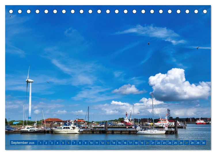 Produktbild: BORKUM Entdeckungen (Tischkalender 2026 DIN A5 quer), CALVENDO Monatskalender