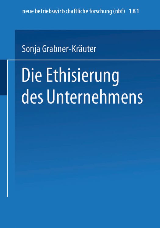 Produktbild: Die Ethisierung des Unternehmens